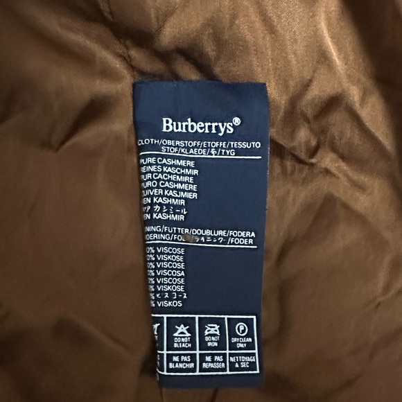 Vintage Burberry Cashmere Brown Trench Coat - Picture 5 of 6